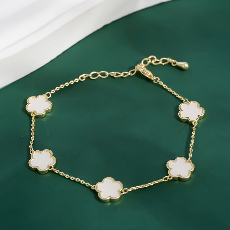 Five leaf Flower Bracelet