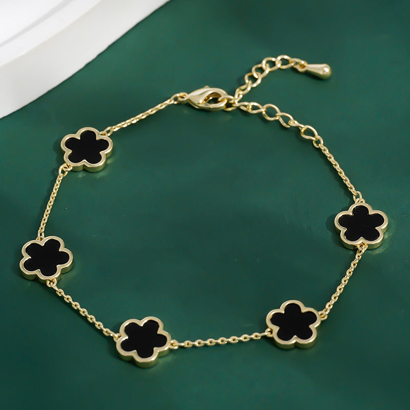 Five leaf Flower Bracelet