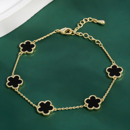 Five leaf Flower Bracelet