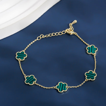 Five leaf Flower Bracelet