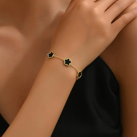 Five leaf Flower Bracelet