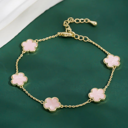Five leaf Flower Bracelet