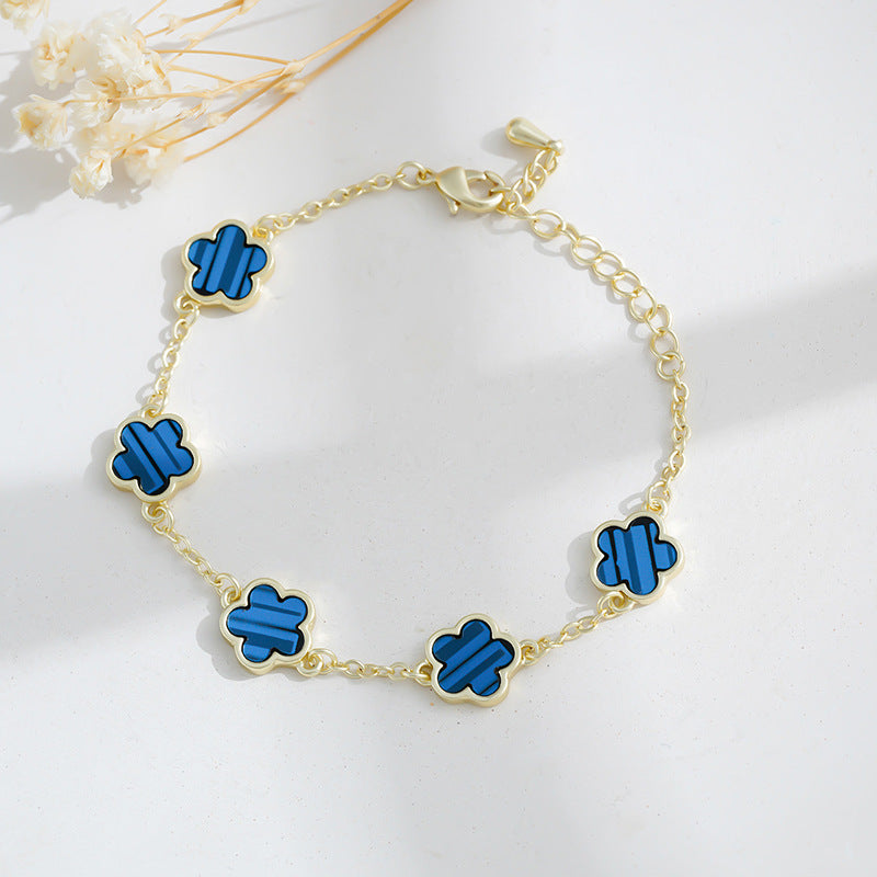Five leaf Flower Bracelet