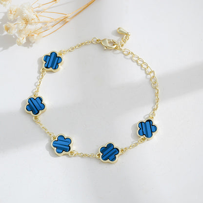Five leaf Flower Bracelet