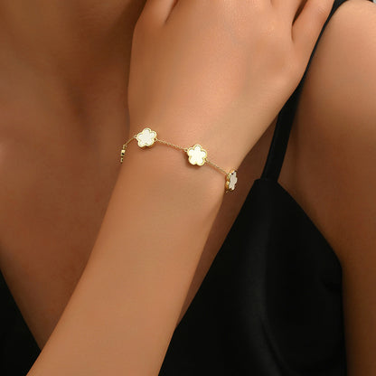 Five leaf Flower Bracelet